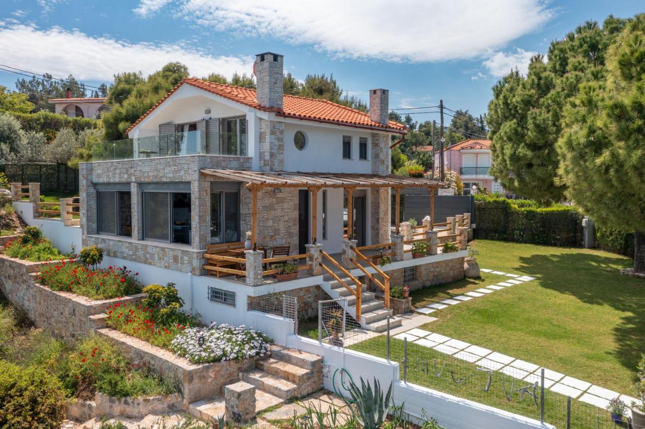 Crystal Beach Villa Chalkís 外观 照片