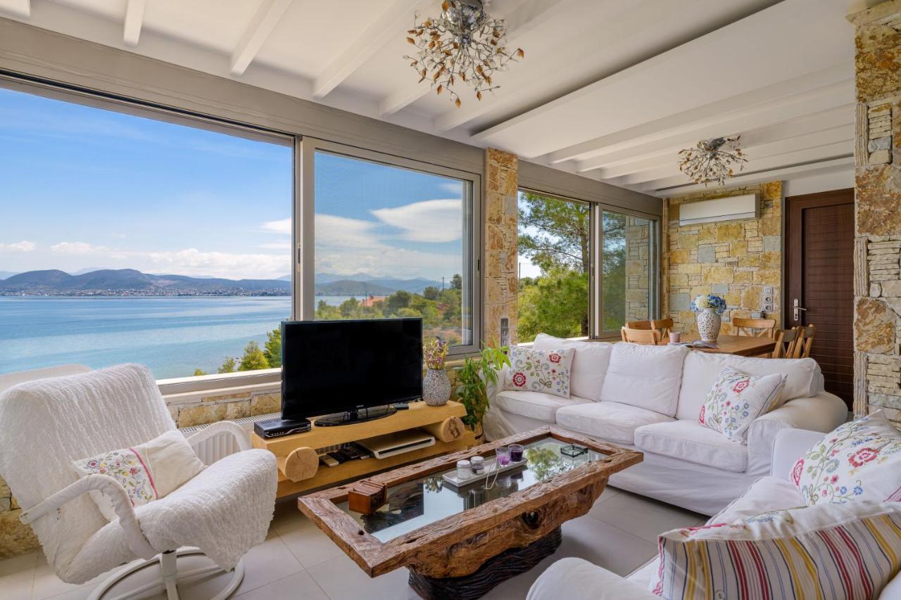 Crystal Beach Villa Chalkís 外观 照片