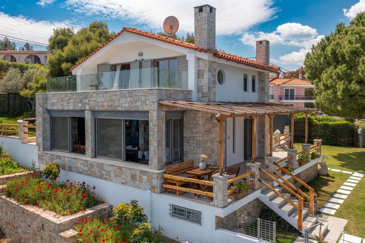 Crystal Beach Villa Chalkís 外观 照片
