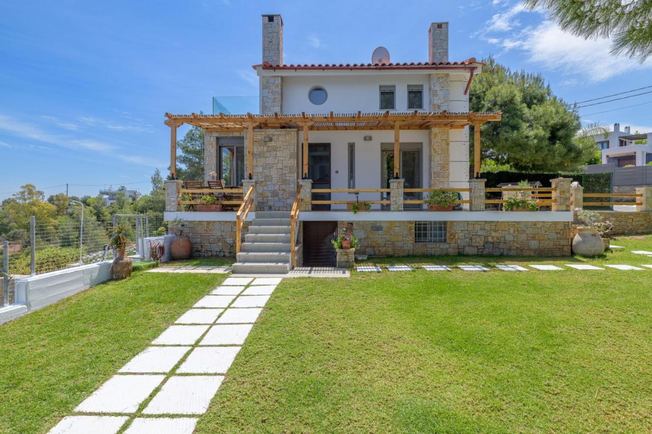 Crystal Beach Villa Chalkís 外观 照片